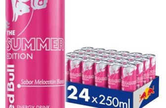 ⚡ 🔥REDBULL WHITE PEACH 🔥 Red Bull Bebida Energética Edición White Peach Sabor Melocotón 24 Latas x 250ml